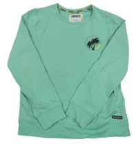 Mátová lehká mikina s potiskem Ravagio