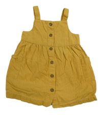 Okrové manšestrové propínací šaty Mothercare