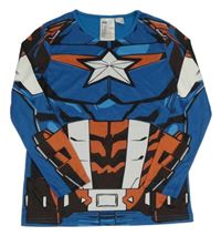 Kostým - Modré vzorované triko - superhrdina - Marvel H&M