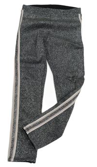 Stříbrné legíny s pruhy H&M