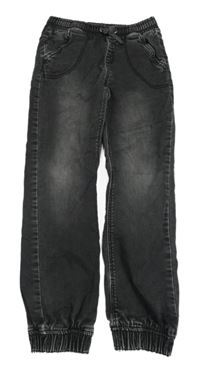 Tmavošedé teplákové cuff rifle Yigga