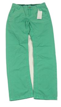 Nové - zelené chino plátěné kalhoty S. Oliver