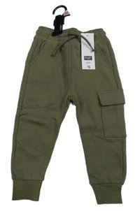 Nové - Khaki tepláky s kapsou F&F