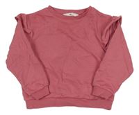Růžová mikina s volánky H&M