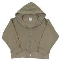 Hnědá propínací mikina s kapucí Zara