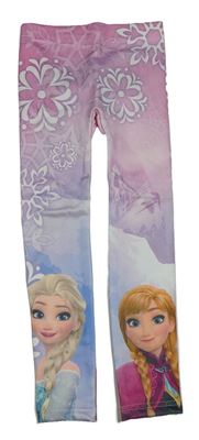 Světlerůžovo-fialové legíny Frozen Disney