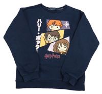 Tmavomodrá mikina Harry Potter Primark