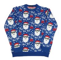 Tmavomodrý svetr se Santy George 