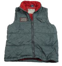 Šedá šusťáková prošívaná zateplená vesta Dopodopo