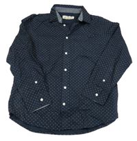 Tmavomodrá košile s puntíky H&M