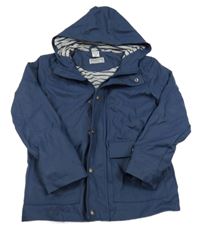 Tmavomodrá nepromokavá jarní bunda s kapucí Pocopiano