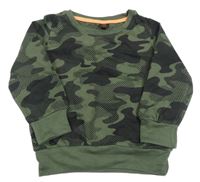 Khaki-černá army mikina Kiki&Koko