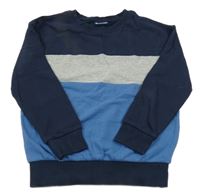 Tmavomodro-modro-šedá mikina Pepperts