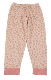 Světlerůžové plyšové kalhoty se vzorem  C&A