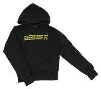 Černá fotbalová mikina Aberdeen FC s kapucí