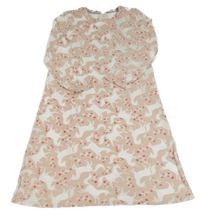 Světlerůžové bavlněné šaty s jednorožci MiniBoden 