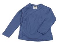 Modré žebrované zavinovací triko Lily & Dan