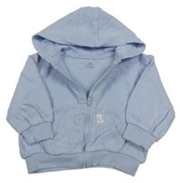 Světlemodrá propínací mikina s kapucí M&S