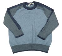 Světlemodro-tmavomodrý svetr John Lewis 