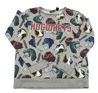 Šedá melírovaná mikina Harry Potter 