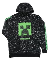 Černá mikina s Minecraft a kapucí George