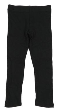 Černé žebrované legíny H&M