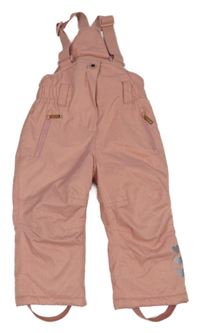 Světlerůžové šusťákové laclové oteplovačky Topolino