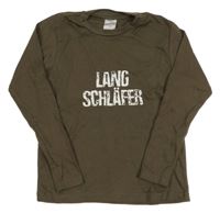 Tmavohnědé triko s nápisy POCOPIANO