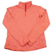 Křiklavě oranžová melírovaná thermo mikina Protest