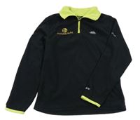 Černá fleecová funkční mikina s logem TRESPASS