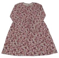 Starorůžové kytičkované šaty H&M