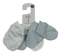 Nové - 4x - Rukavice - 2x - Bílé s hvězdičkami, 2x - světlemodré George