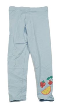 Světlemodré legíny s ovocem a jahůdkou PRIMARK