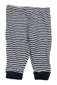 Tmavomodro-bílé pruhované tepláky Topomini
