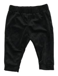 Černé plyšové tepláky C&A