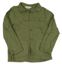 Khaki riflová košilová bunda H&M