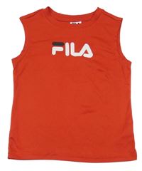 Červené sportovní tílko s logem FILA