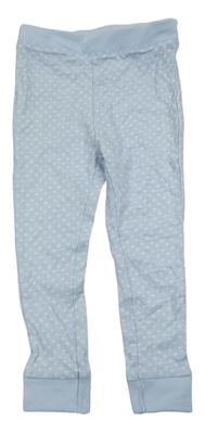 Světlemodré vzorované pyžamové kalhoty Pocopiano