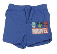 Modré bavlněné kraťasy s Avengers Primark