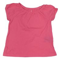 Tmavorůžové tričko H&M