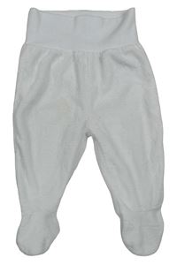 Bílé sametové polodupky s mraky C&A