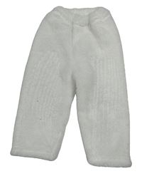 Bílé chlupaté tepláky