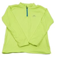 Neonově žlutá sportovní funkční mikina Kalenji