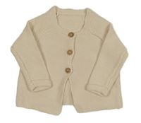 Světlebéžový propínací svetr George