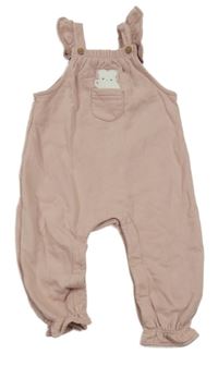 Starorůžové laclové tepláky s králíkem M&S