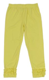 Žluté legíny s volánky Topolino