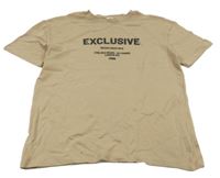 Hnědé tričko s nápisem River Island