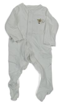 Bílý overal s medvědy Dunnes