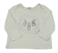 Smetanové triko s Králíčkem Petrem Tu