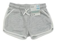 Nové - Šedé melírované teplákové kraťasy Primark